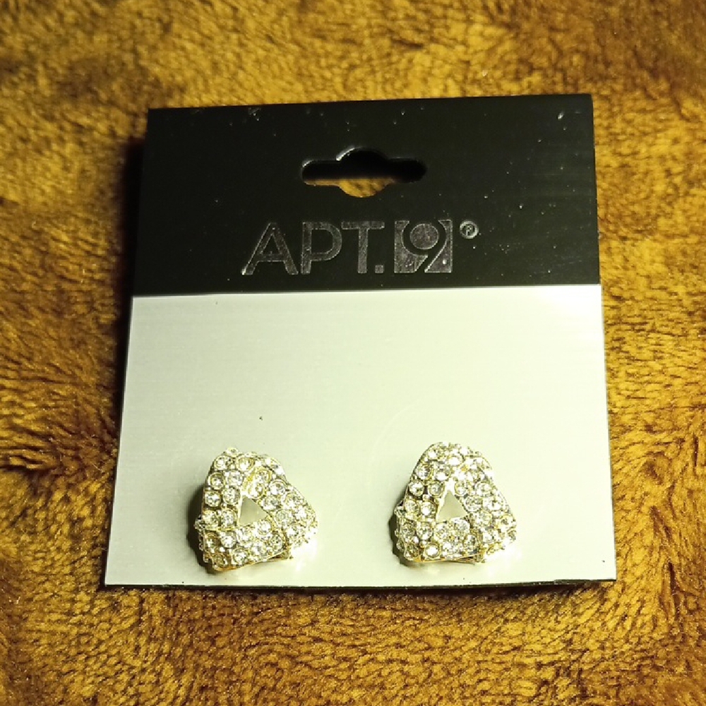 APT. 9 Silver Crystal Earrings